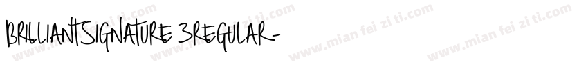 BrilliantSignature 3regular字体转换
